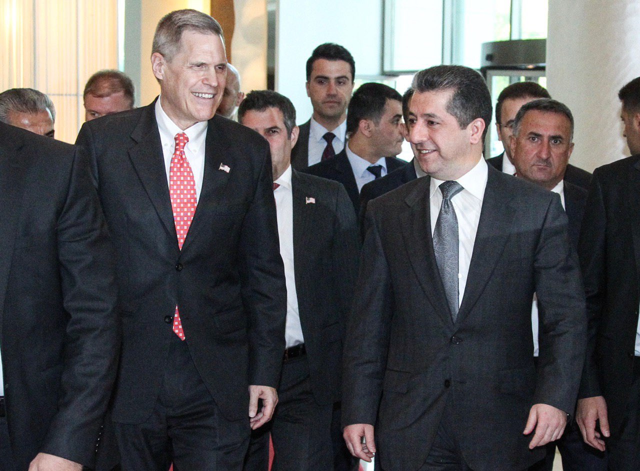 Senior Kurdish officials and US diplomats celebrate the 4th of July - America’s Independence Day - in Erbil, July 3, 2019.